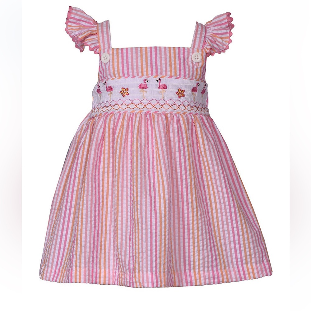 Bonnie Jean Pink Striped Casual Dress